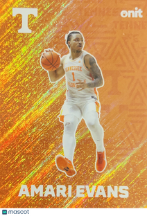 2025 ONIT Tennessee Basketball Amari Evans #F-2 Orange Shimmer