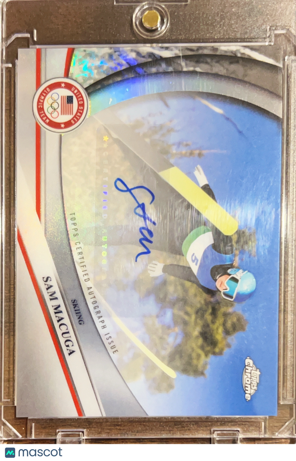 2026 Topps Chrome U.S. Olympics Sam Macuga #BCA-SMA
