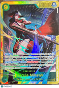 2023 One Piece Card Game Kingdoms of Intrigue Dracule Mihawk Holo Super Rare