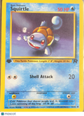 2000 Team Rocket Squirtle 1st Edition #68/82