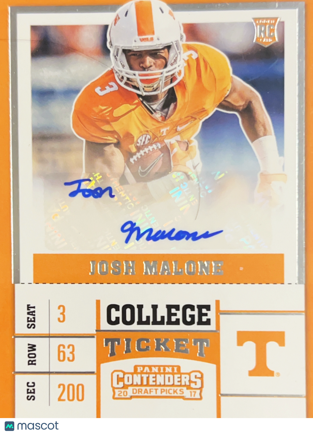 2014 Panini Contenders Draft Picks Josh Malone #257 RC