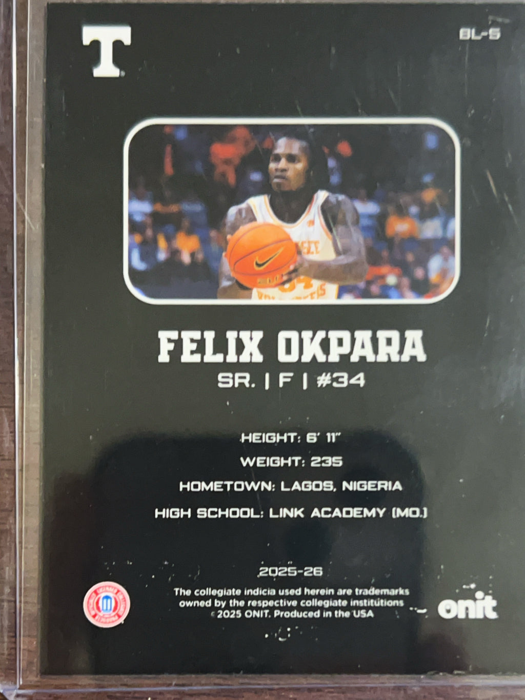 2025 ONIT Blackout Edition Felix Okpara #BL-5