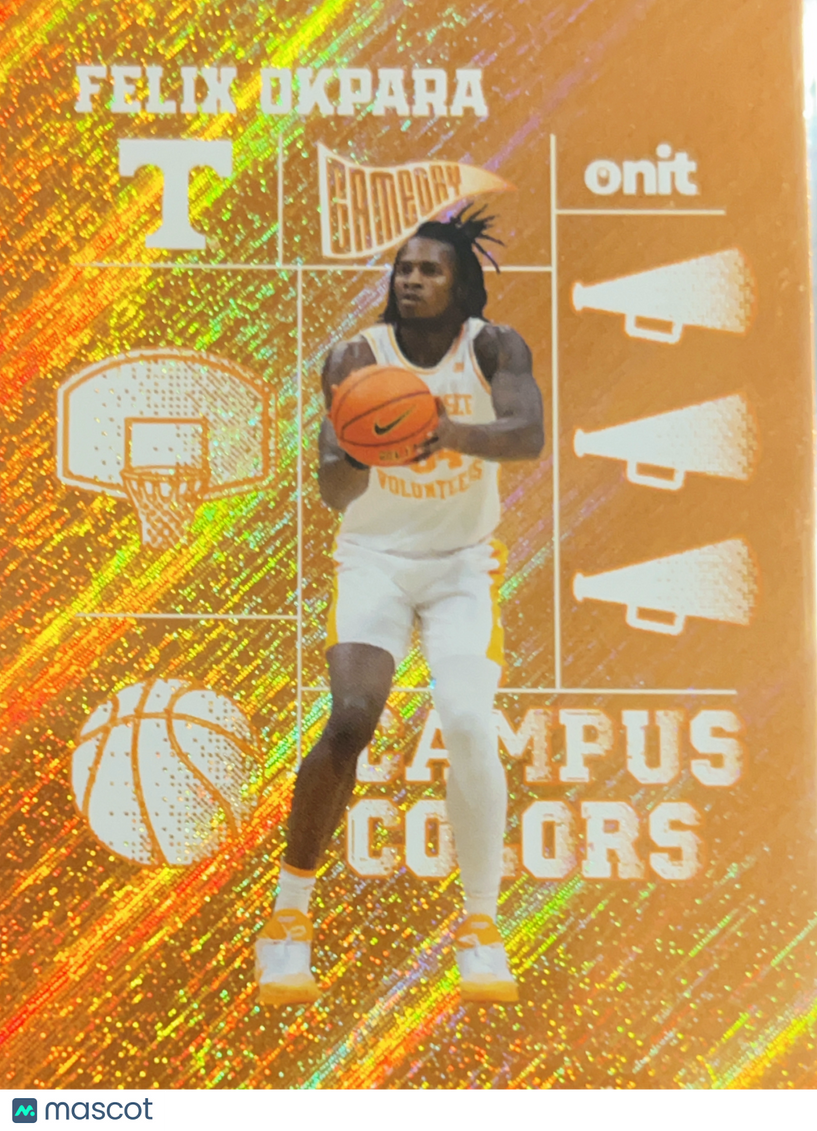 2025 Onit Campus Colors Felix Okpara #CC-4 Orange Sparkle