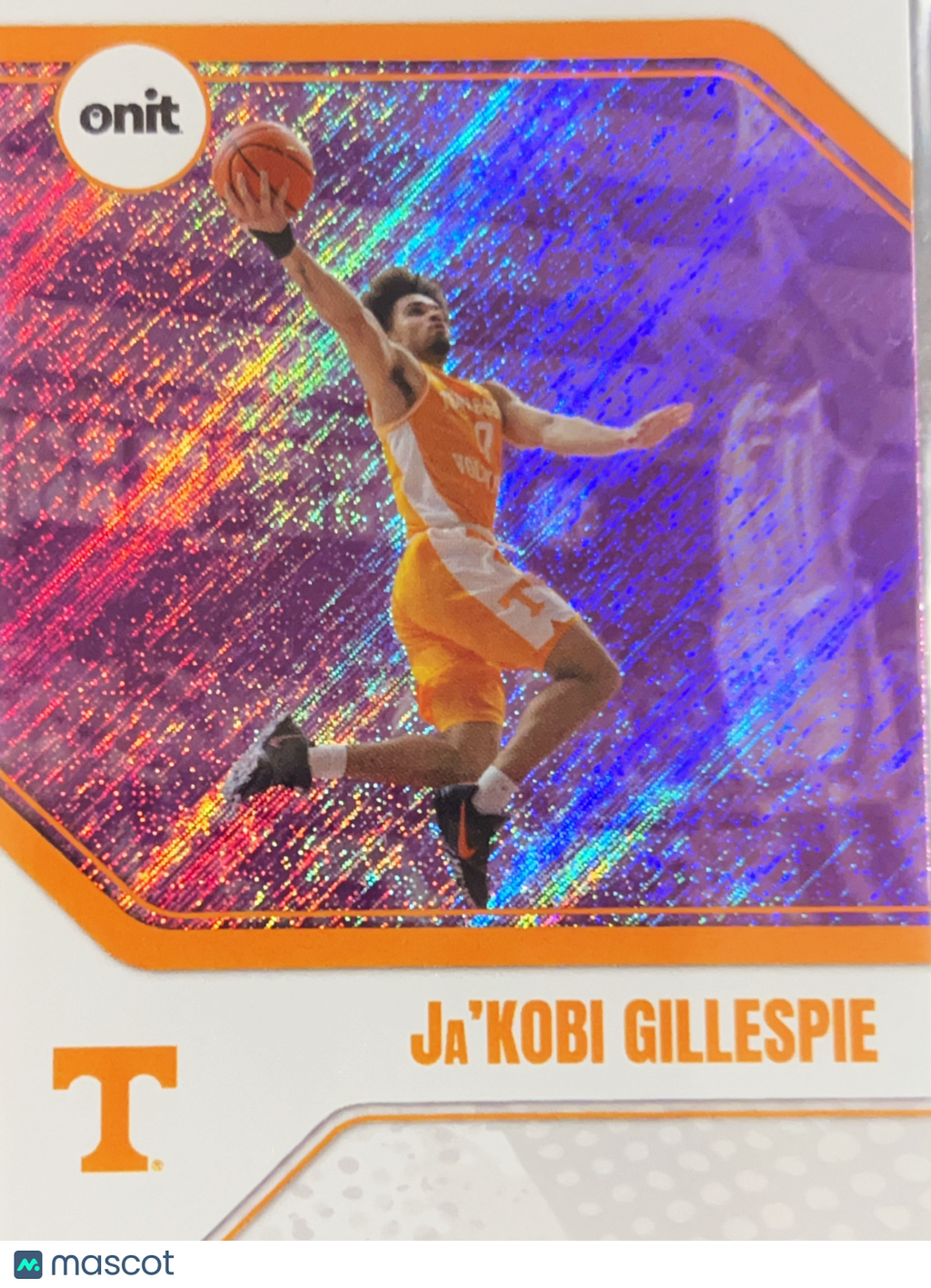 2025 ONIT Tennessee Basketball Ja'Kobi Gillespie #B-12 Orange Refractor