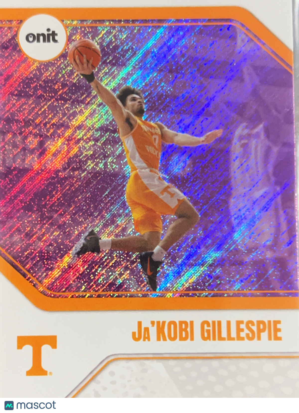 2025 ONIT Tennessee Basketball Ja'Kobi Gillespie #B-12 Orange Refractor