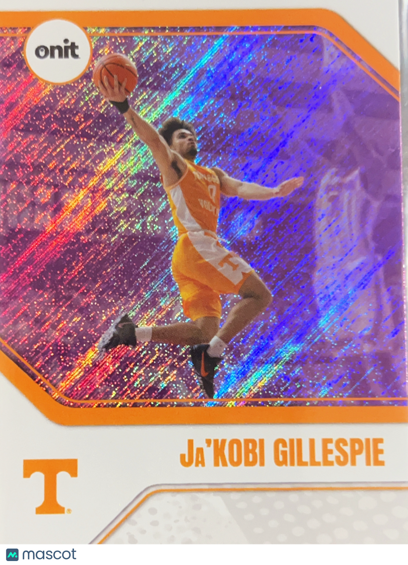 2025 ONIT Tennessee Basketball Ja'Kobi Gillespie #B-12 Orange Refractor