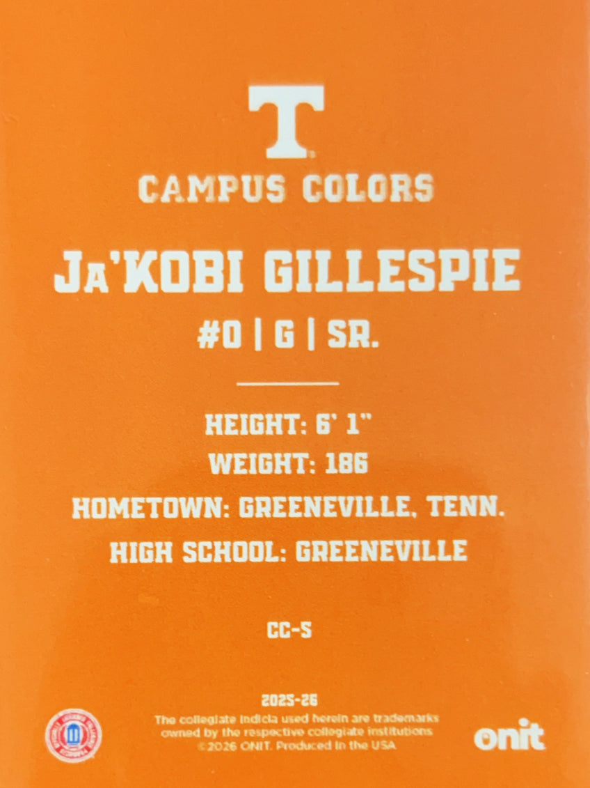 2025 ONIT Campus Colors Ja'Kobi Gillespie #CC-5 Orange Sparkle