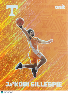 2025 ONIT Tennessee Basketball Ja'Kobi Gillespie #F-1 Orange Shimmer