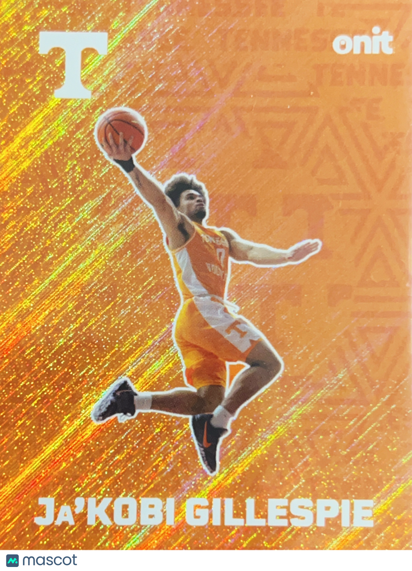 2025 ONIT Tennessee Basketball Ja'Kobi Gillespie #F-1 Orange Shimmer