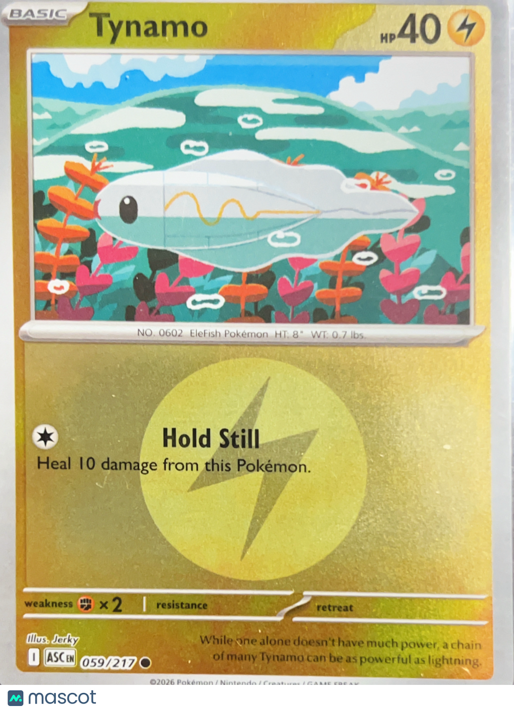 2026 Mega Evolution – Ascended Heroes Tynamo Reverse Holo #59/217