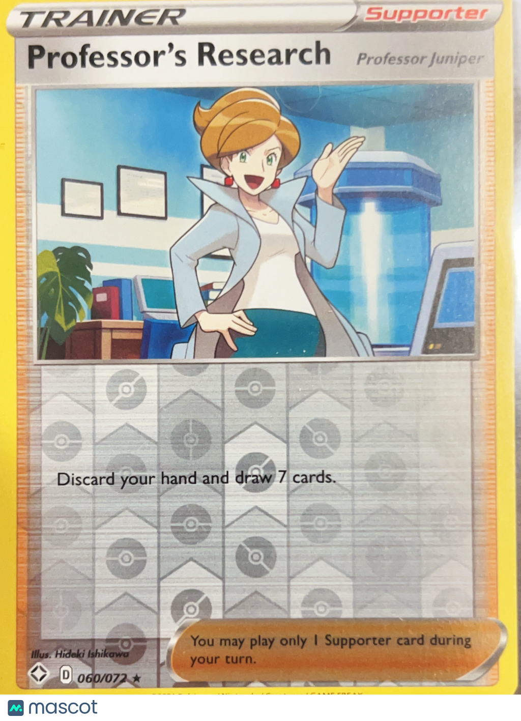 2021 Shining Fates Professor Juniper Reverse Holo Rare #60/72