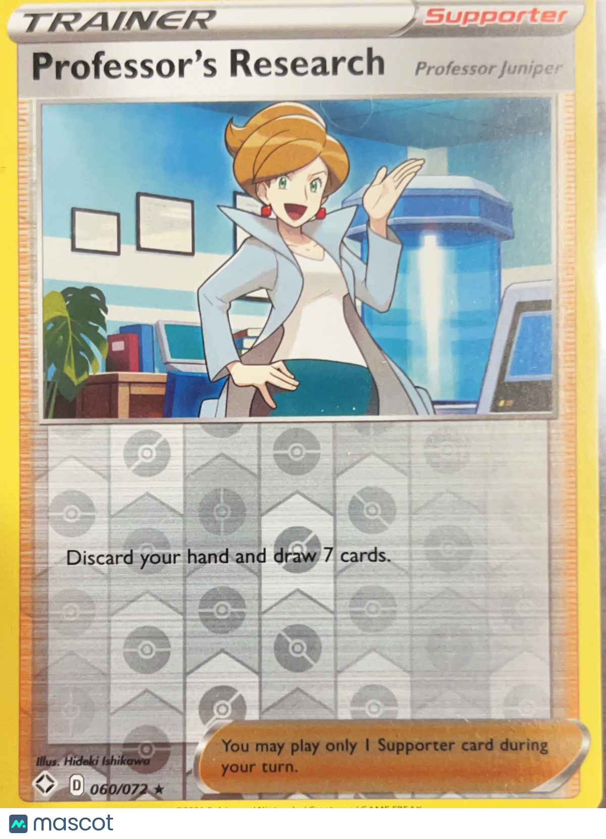 2021 Shining Fates Professor Juniper Reverse Holo Rare #60/72