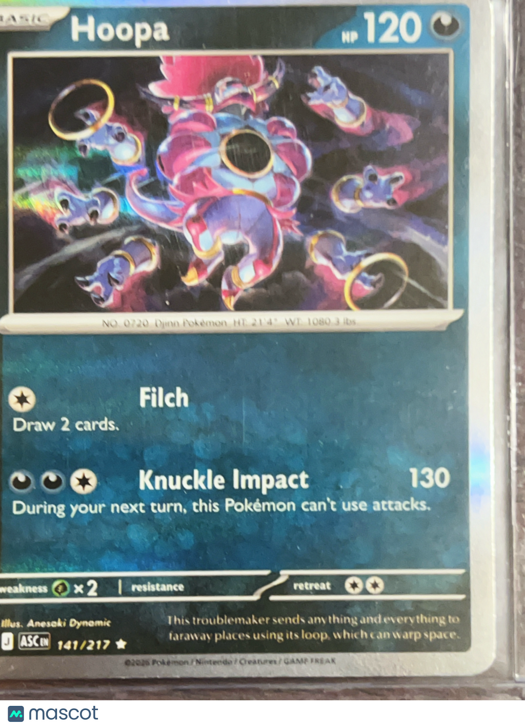 2025 Journey Together Hoopa Holo Rare #141/217