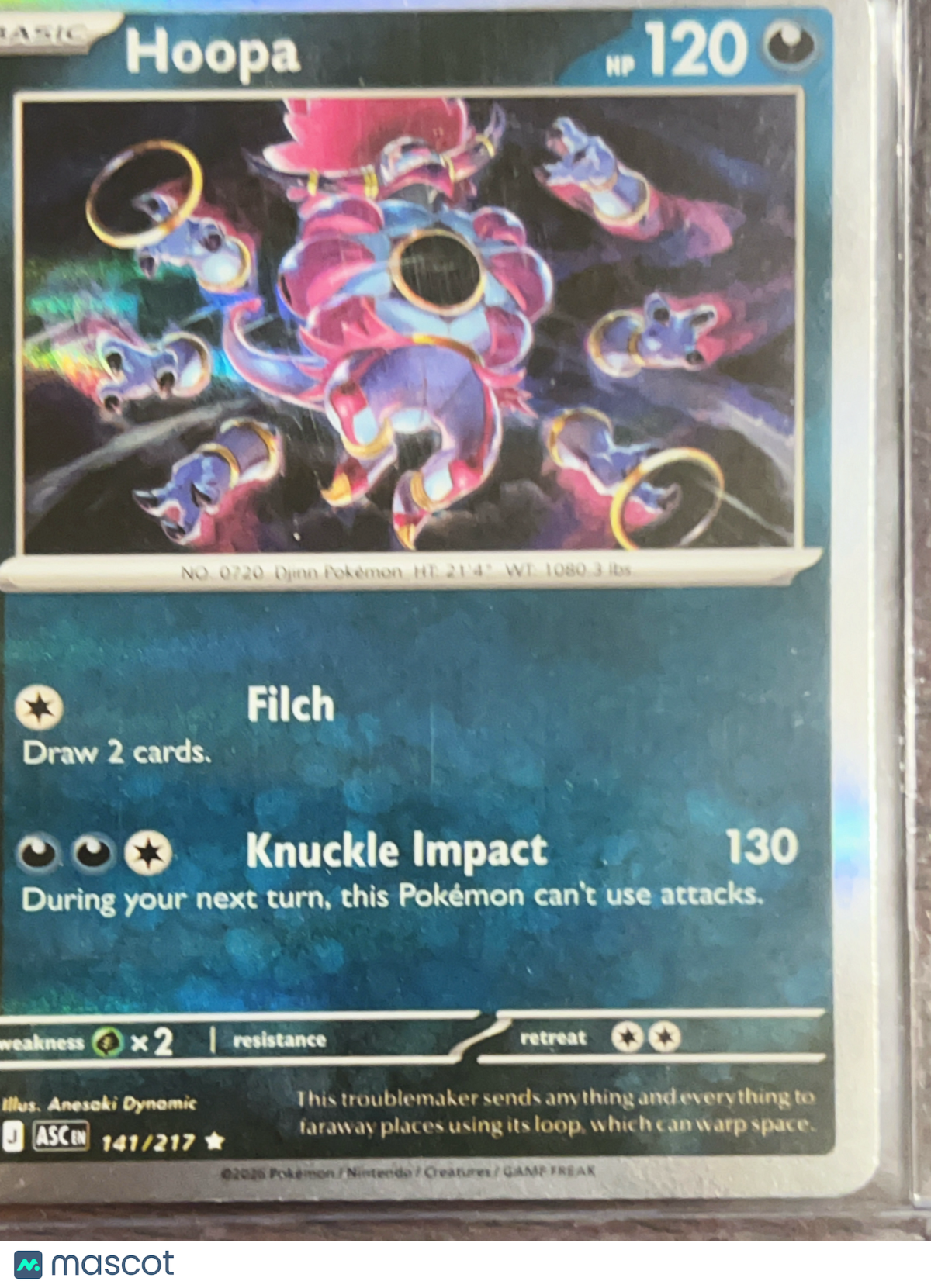 2025 Journey Together Hoopa Holo Rare #141/217
