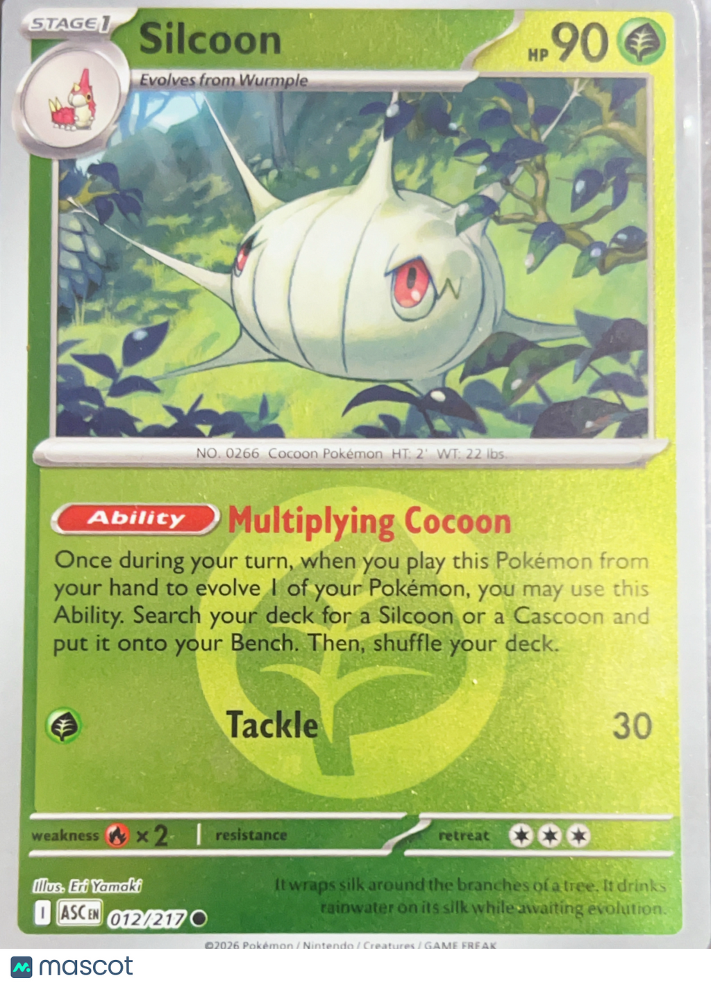2026 Mega Evolution – Ascended Heroes Silcoon Energy #12/217