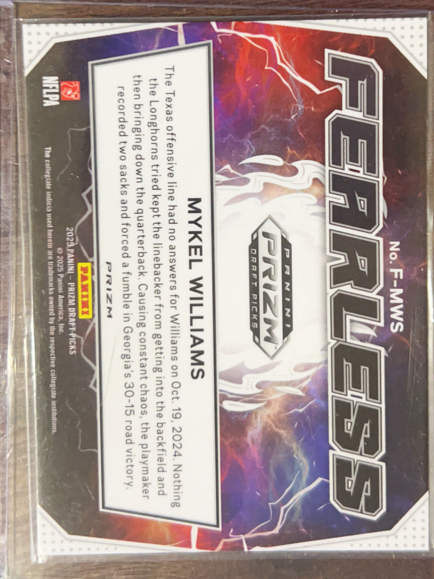 2025 Panini Prizm Draft Picks Fearless Mykel Williams #F-MWS Green RC