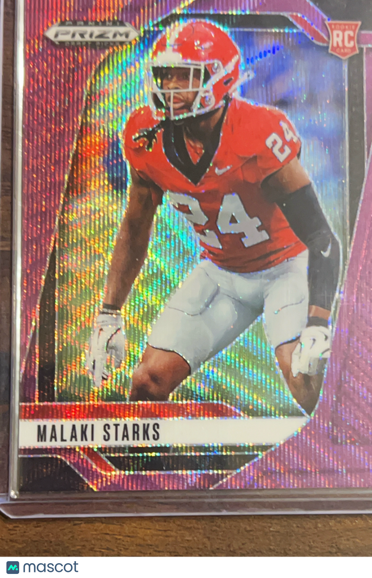 2025 Panini Prizm Draft Picks Malaki Starks #32 Purple RC