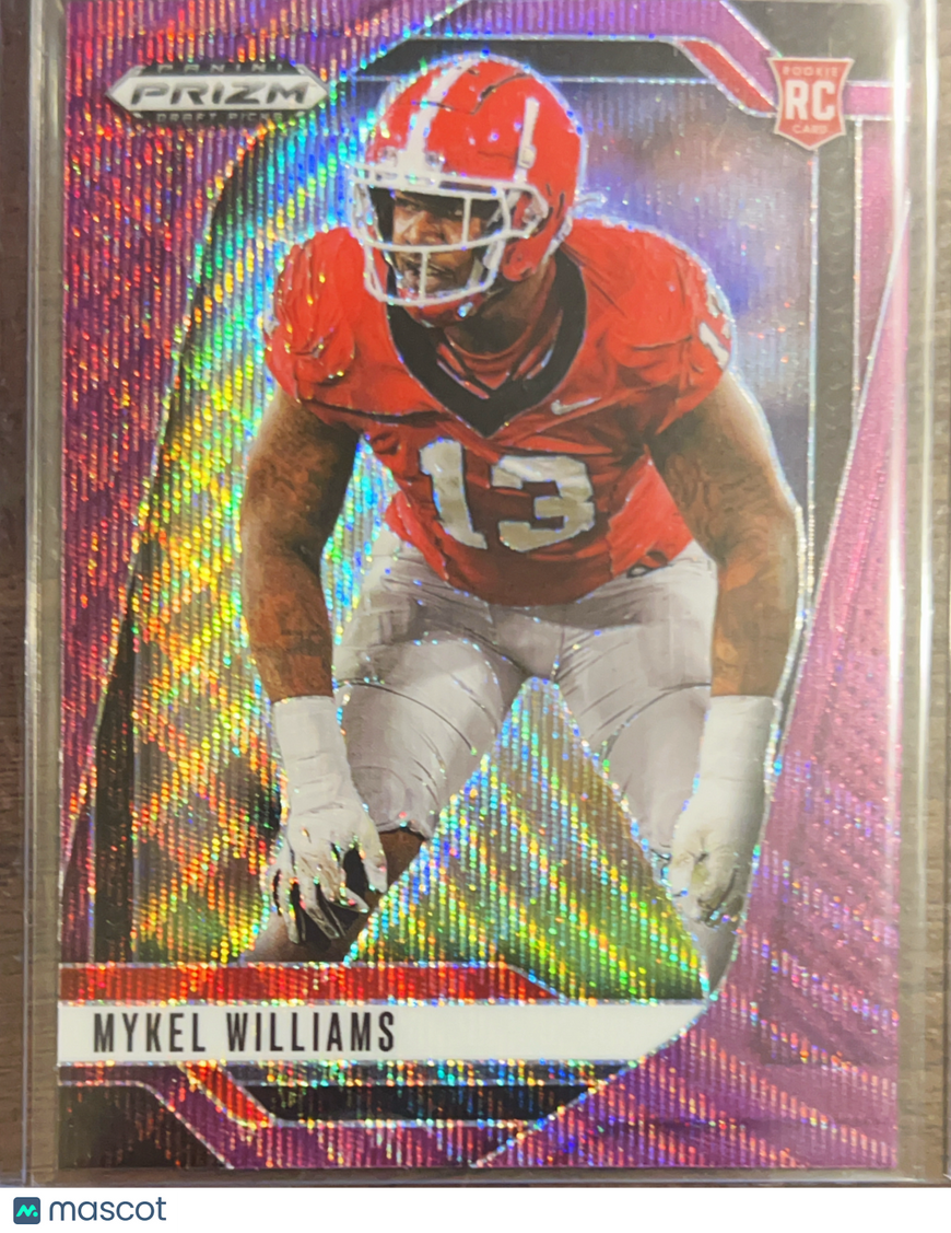 2025 Panini Prizm Draft Picks Mykel Williams #31 Pink Pulsar