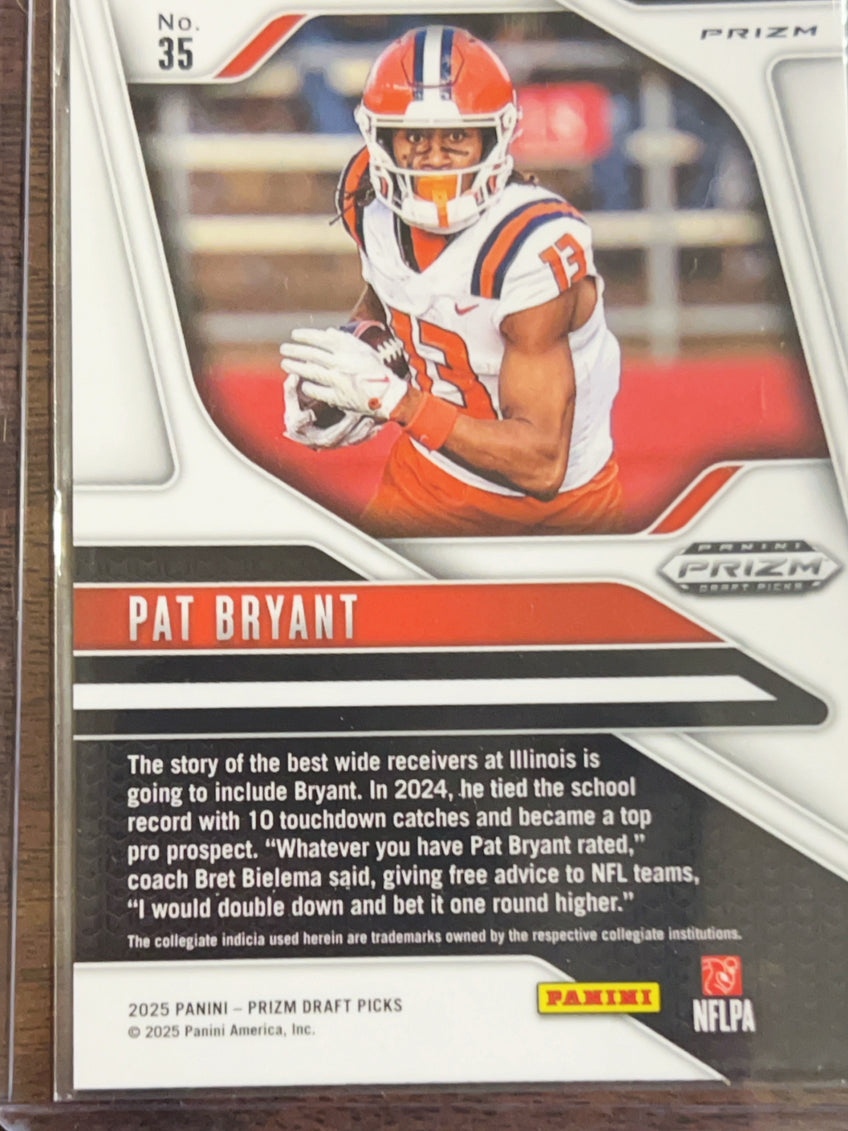 2025 Panini Prizm Draft Picks Pat Bryant #35 Purple RC