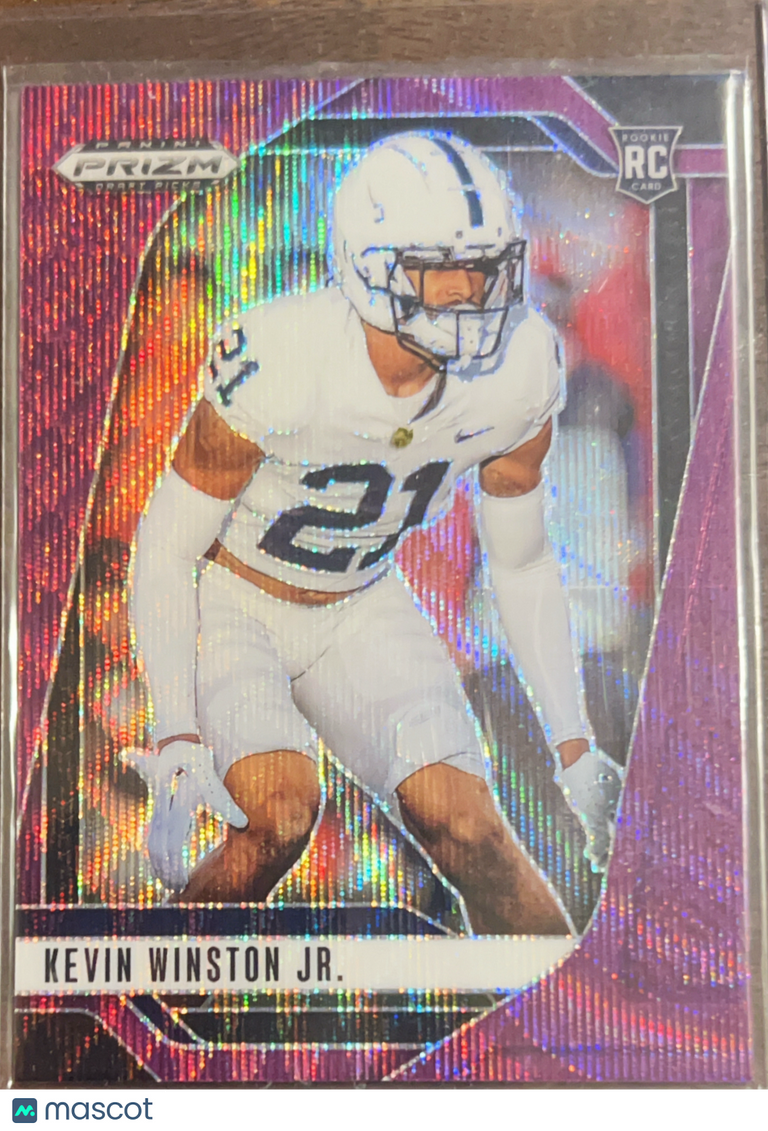 2025 Panini Prizm Draft Picks Kevin Winston Jr. #105 Purple Pulsar RC