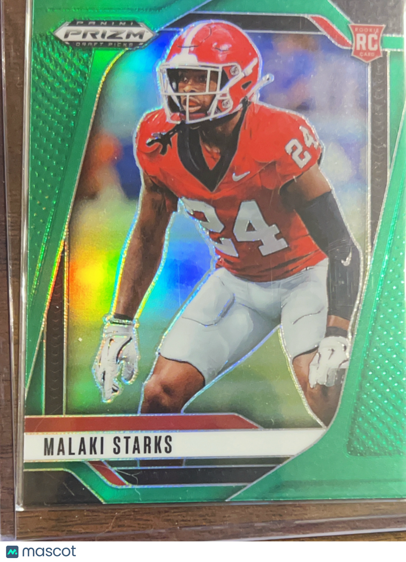 2025 Panini Prizm Draft Picks Malaki Starks #32 Green
