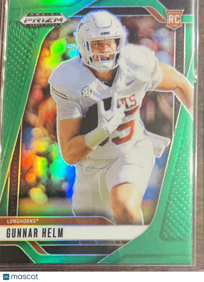 2025 Panini Prizm Draft Picks Gunnar Helm #128 Green RC