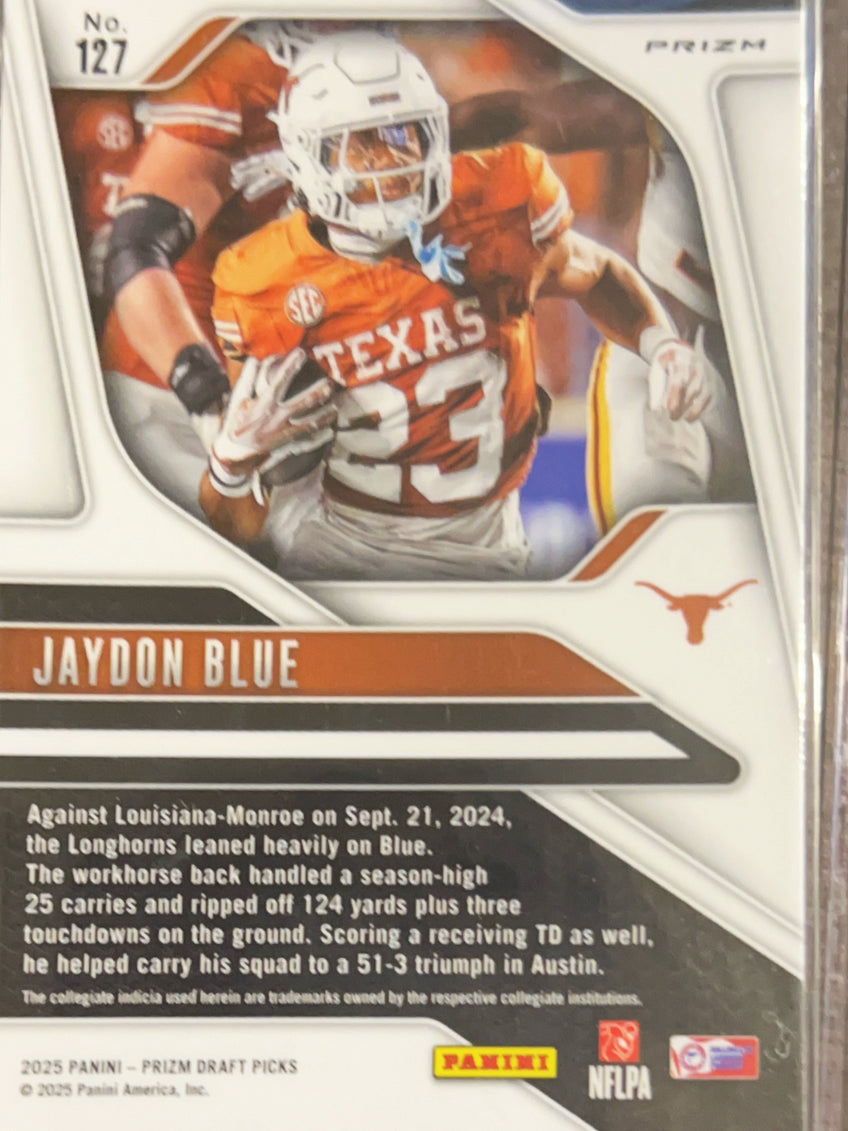 2025 Panini Prizm Draft Picks Jaydon Blue #127 Green RC