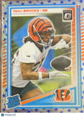 2025 Panini Donruss Optic Prizm Tahj Brooks #268 Blue Stars