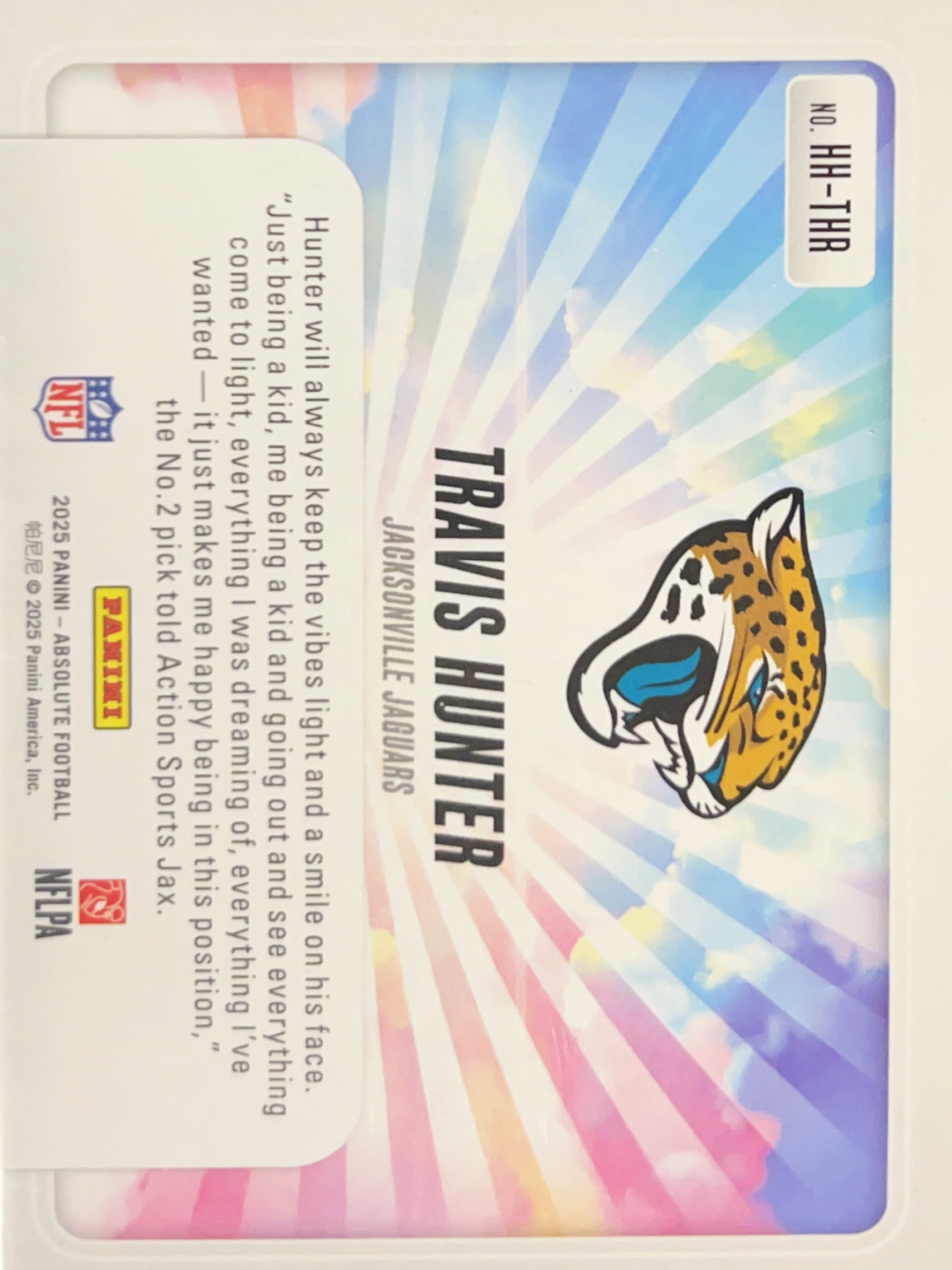 2025 Panini Absolute Hog Heaven Travis Hunter #HH-THR RC