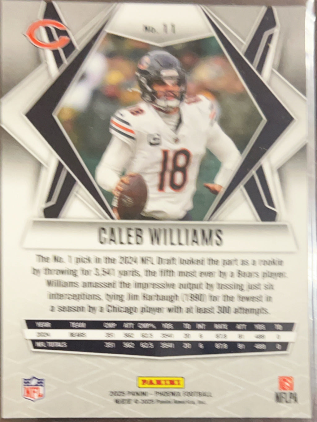 2025 Panini Phoenix Caleb Williams #11