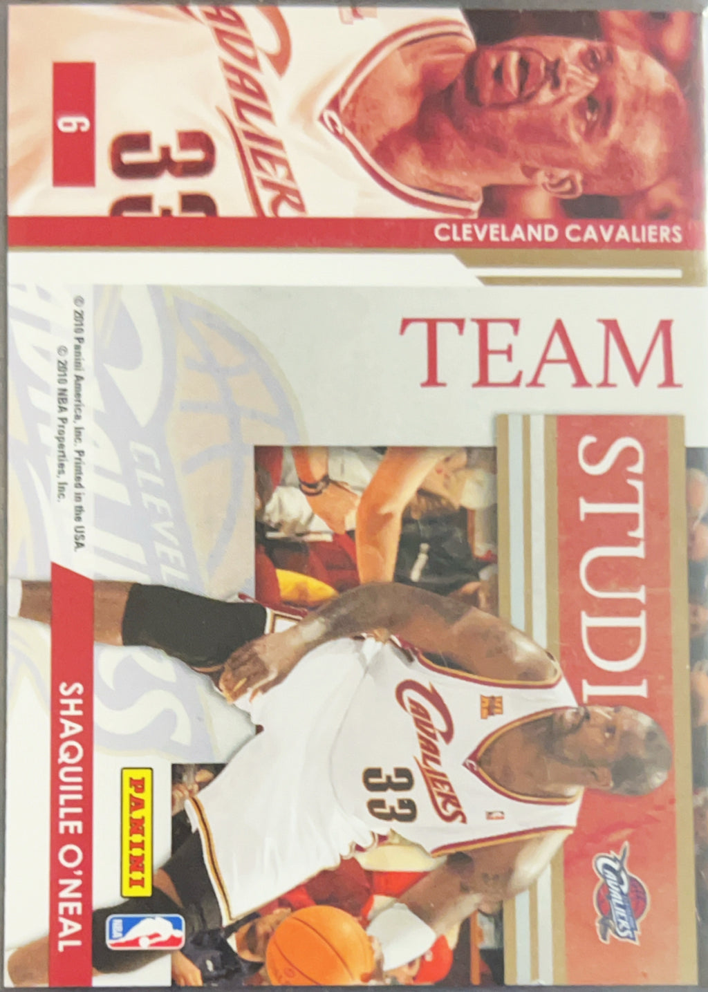 2010 Panini Studio Team Studio Shaquille O'Neal LeBron James #6
