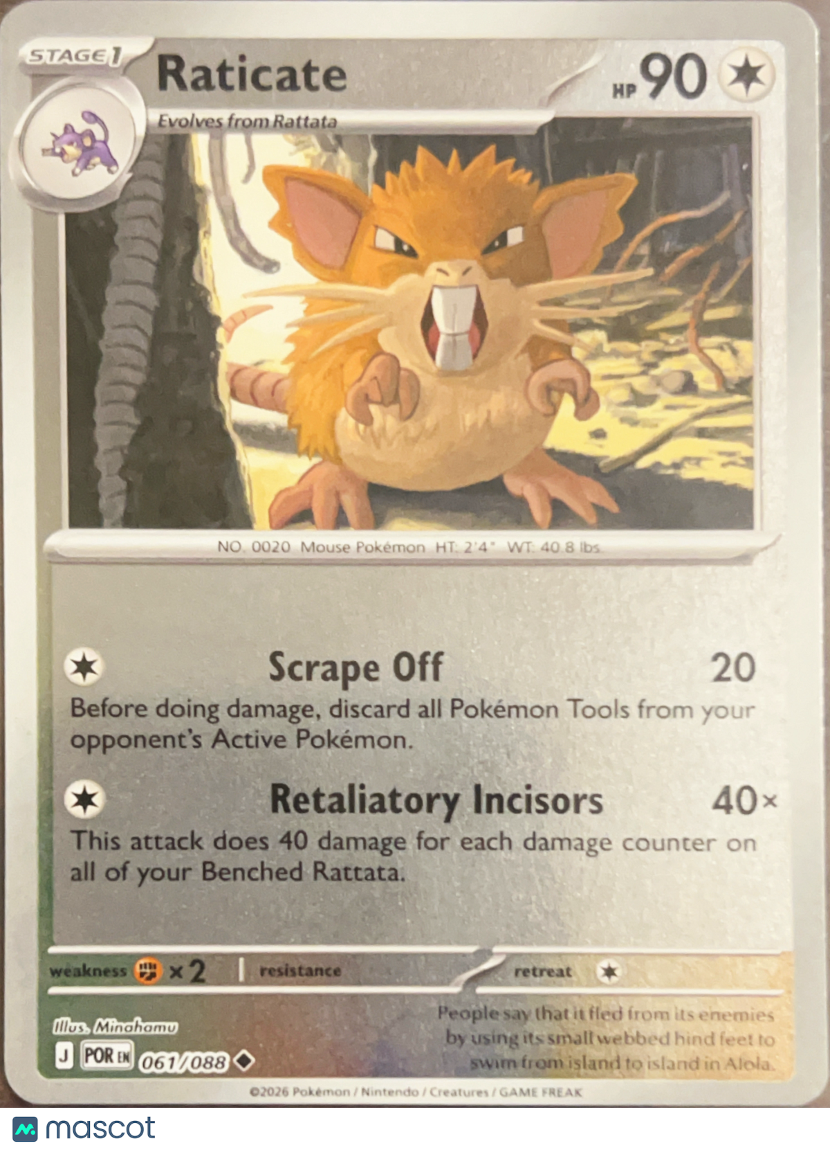 2026 Journey Together Raticate Uncommon #61/88