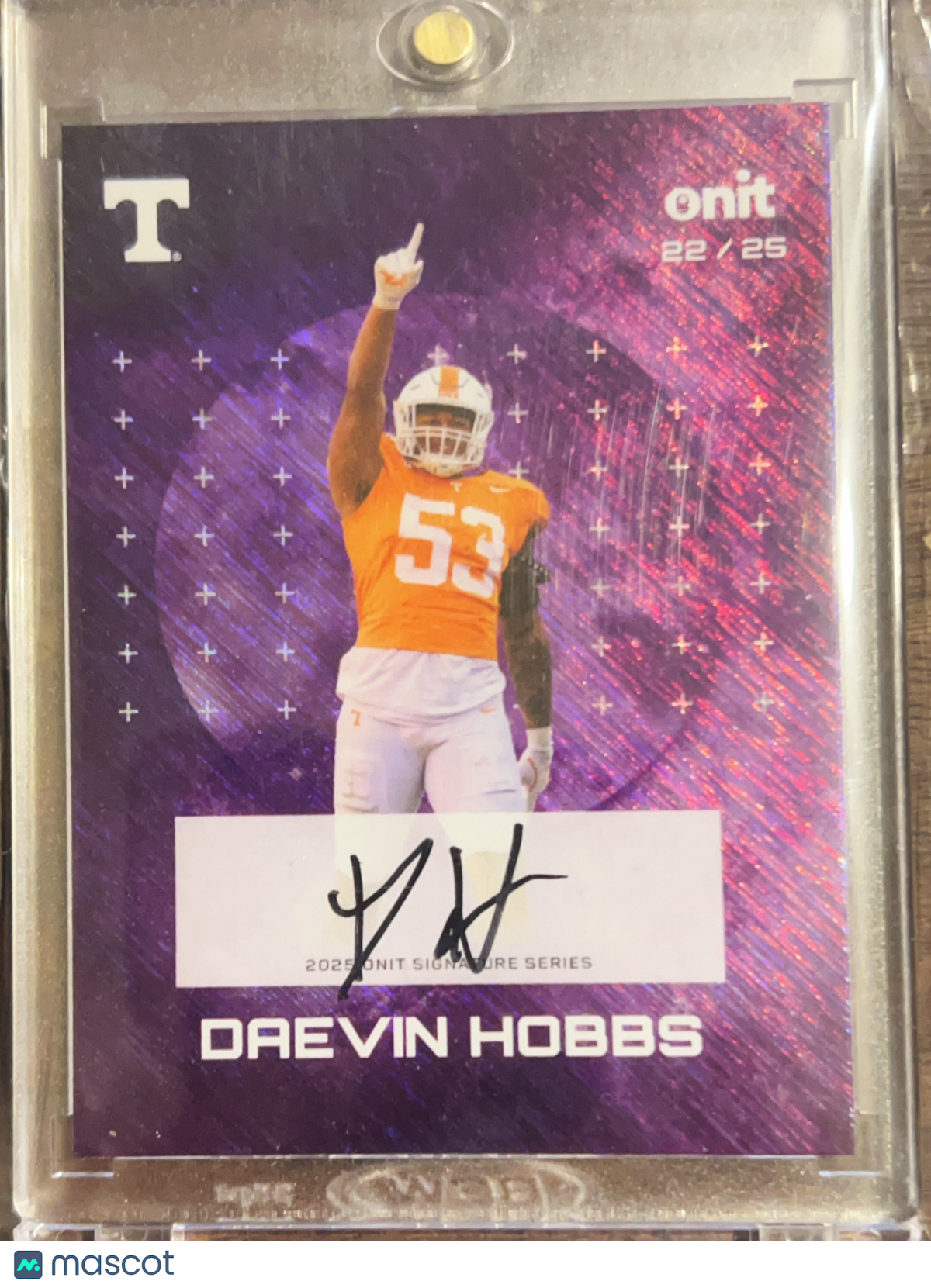 2025 ONIT Signature Series Daevin Hobbs #S-4 Purple /25
