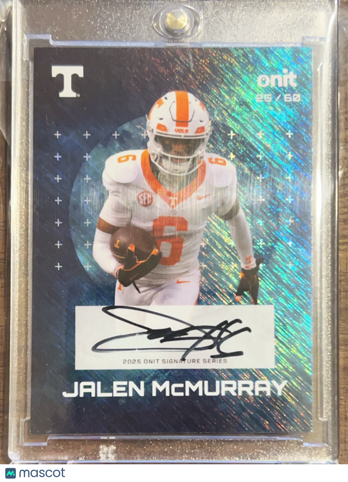 2025 ONIT Signature Series Jalen McMurray #S-8 Teal Shimmer /60
