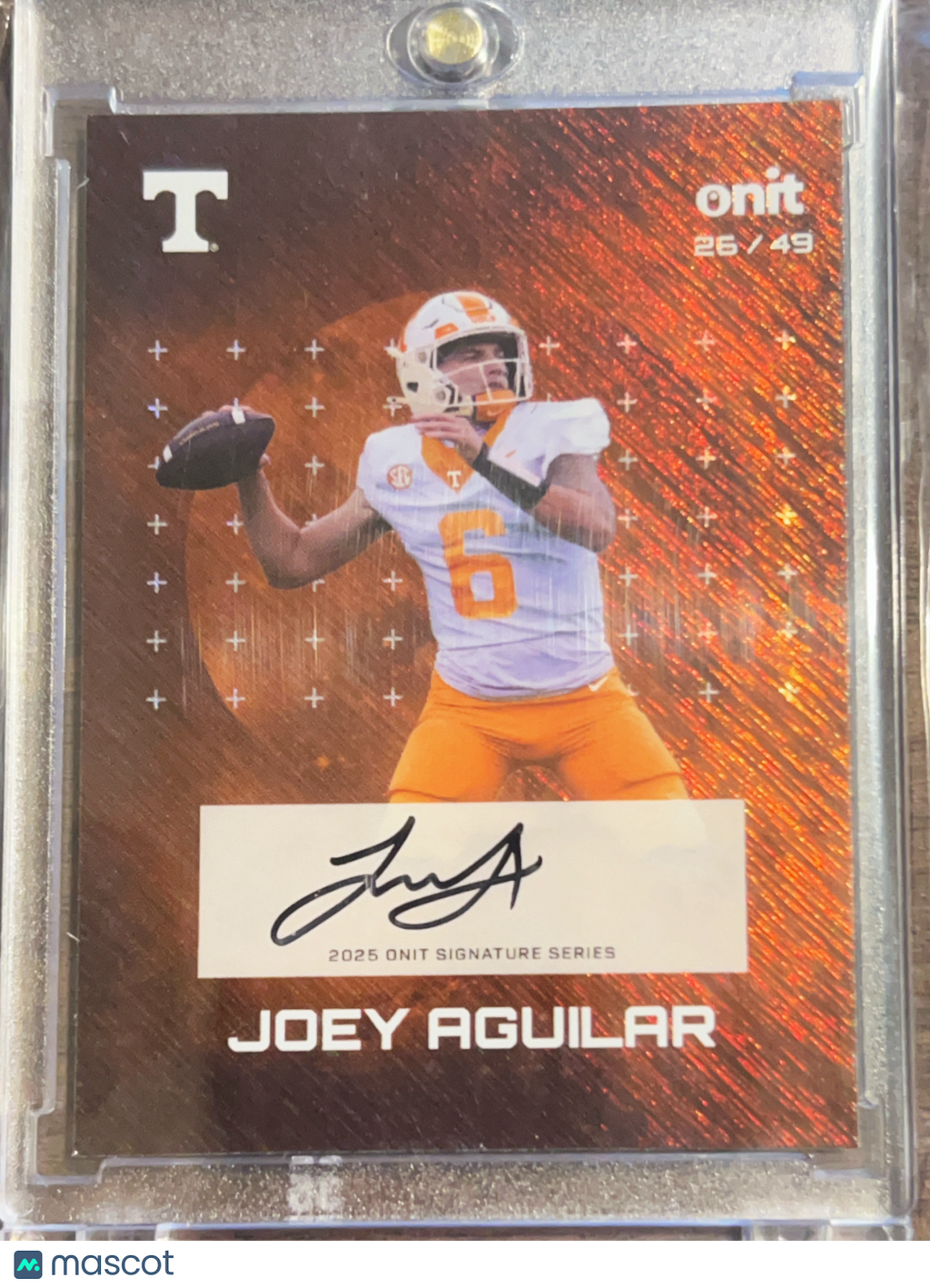 2025 ONIT Signature Series Joey Aguilar #S-10 /49 Auto