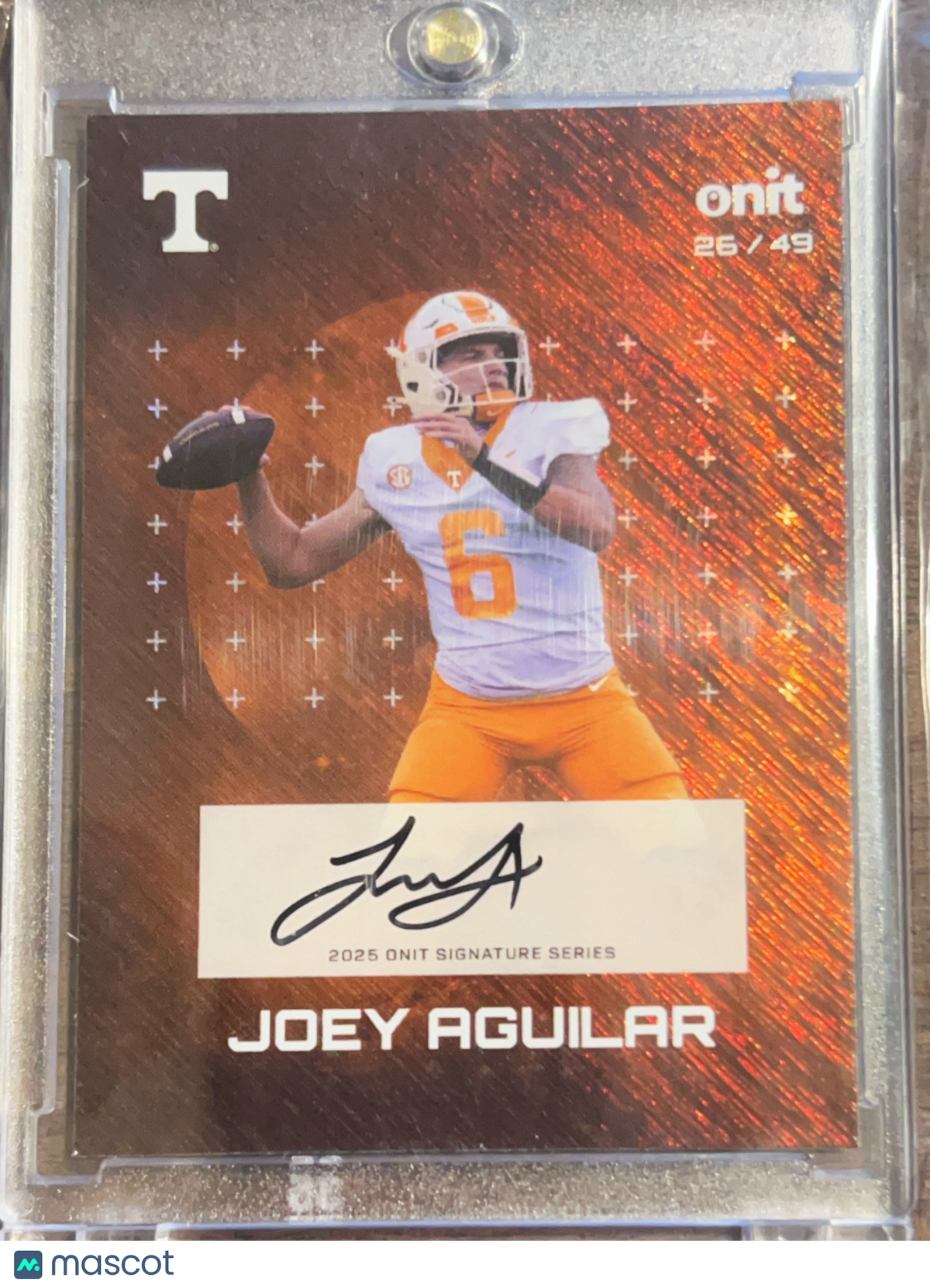 2025 ONIT Signature Series Joey Aguilar #S-10 /49 Auto