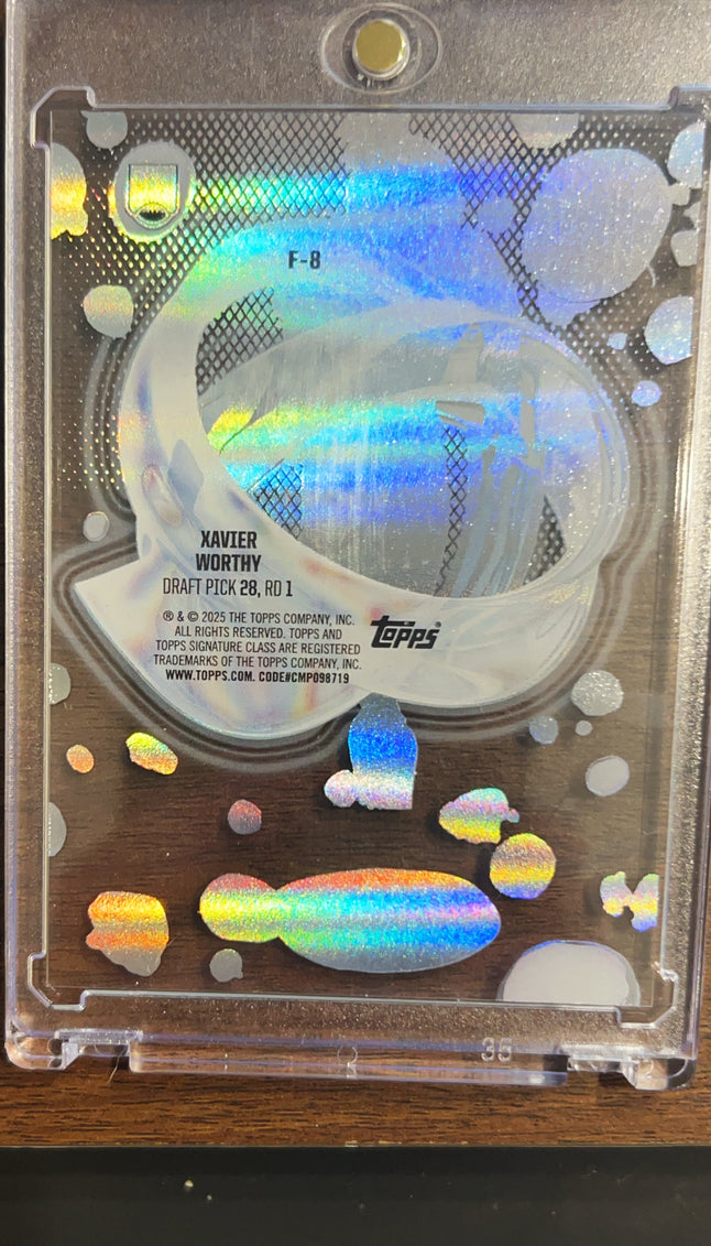 2025 Topps Composite Signature Class Xavier Worthy #F-8 RC