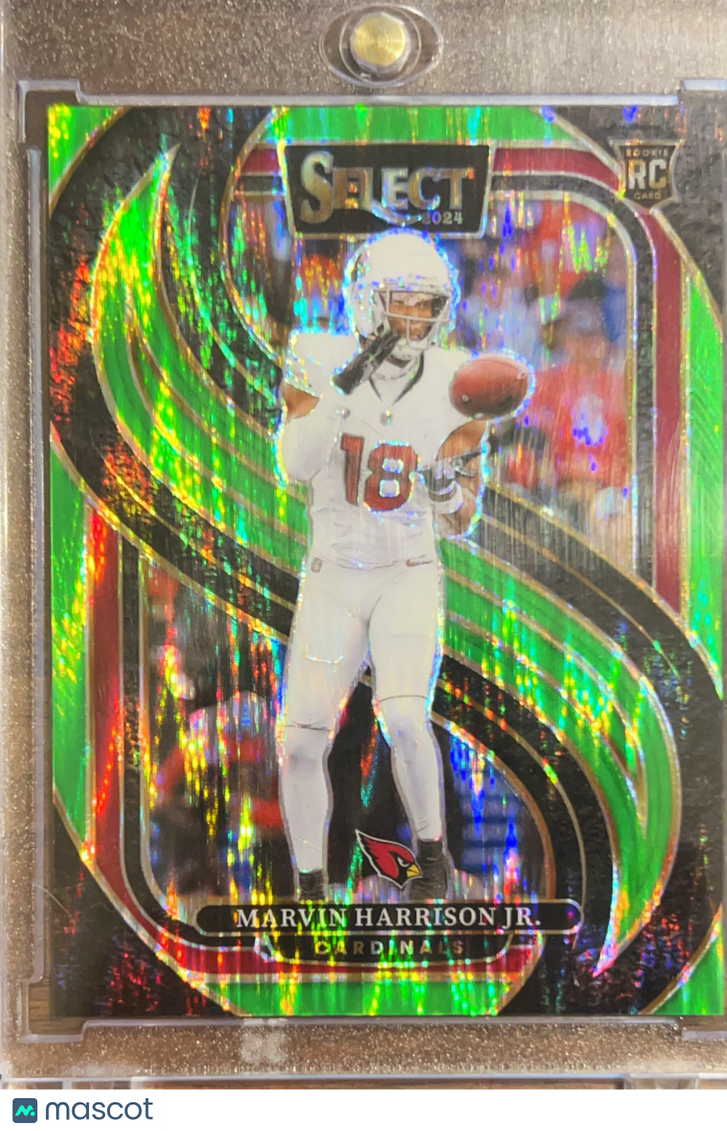 2025 Panini Select Football Marvin Harrison Jr. #115 Green Prizm /499 RC