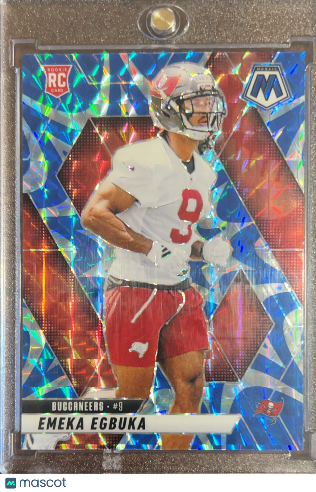 2025 Panini Mosaic Prizm Emeka Egbuka #376 Blue RC