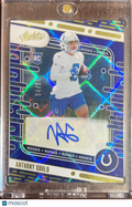 2024 Panini Absolute Football Anthony Gould #192 Blue Mosaic /50 RC