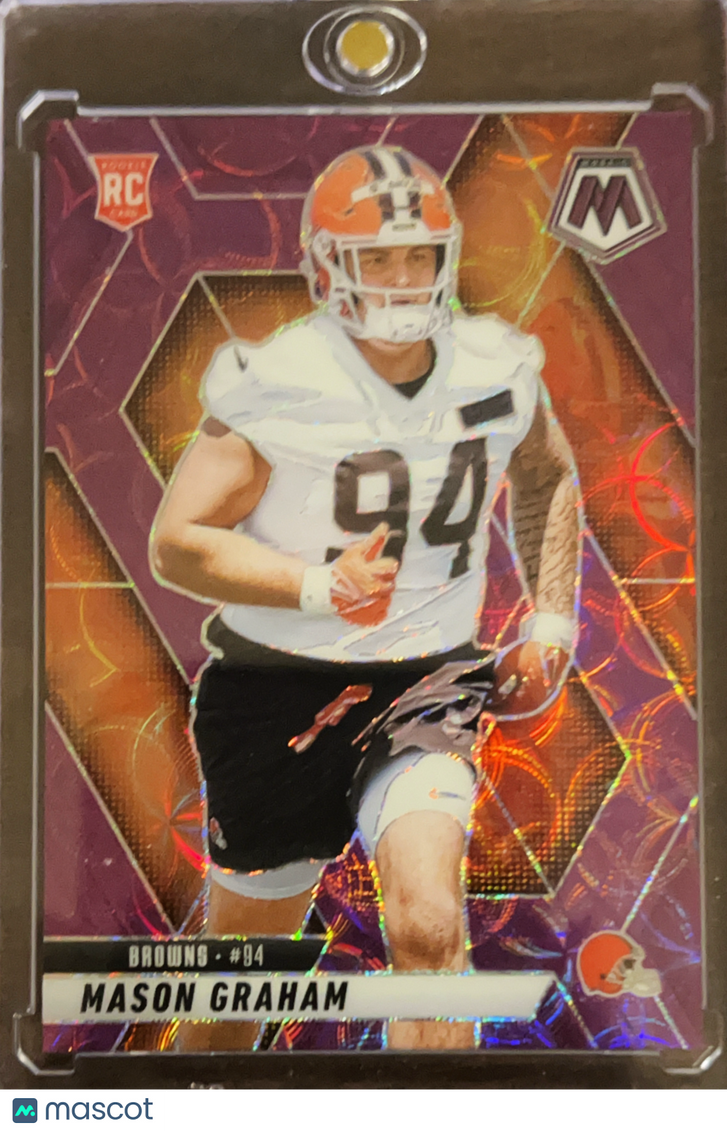 2025 Panini Mosaic Mason Graham #311 Pink Swirl RC /