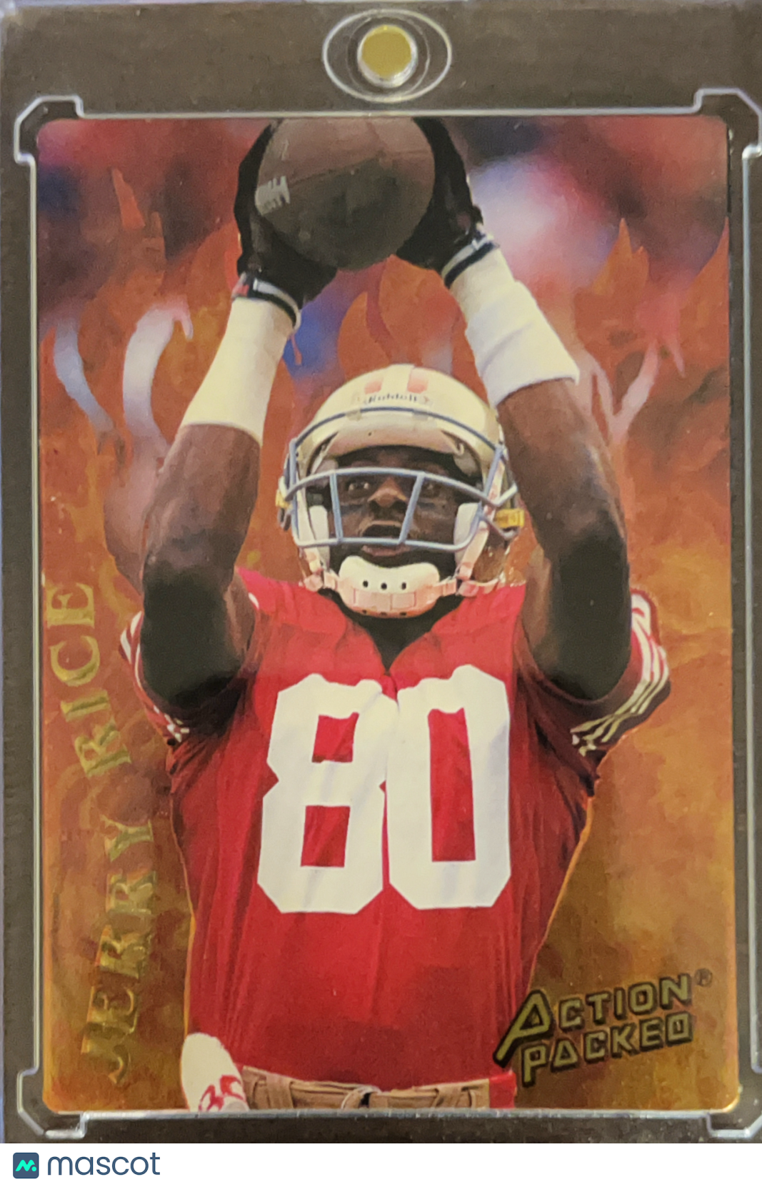 1994 Action Packed Catching Fire Jerry Rice #FB944 Prototype