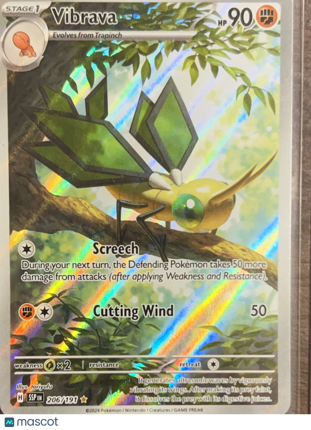 2024 Surging Sparks Vibrava Holo Secret Rare #206/191