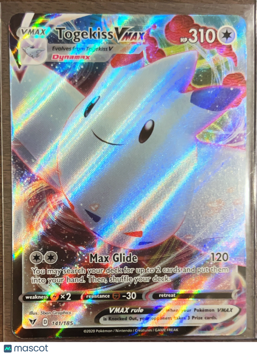 2020 Vivid Voltage Togekiss VMAX Holo Triple Rare RRR #141/185