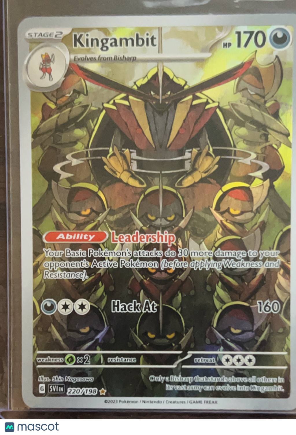 2023 Scarlet & Violet Kingambit Holo Secret Rare #220/198