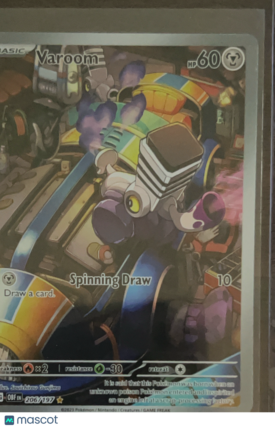 2023 Obsidian Flames Varoom Holo Secret Rare #206/197