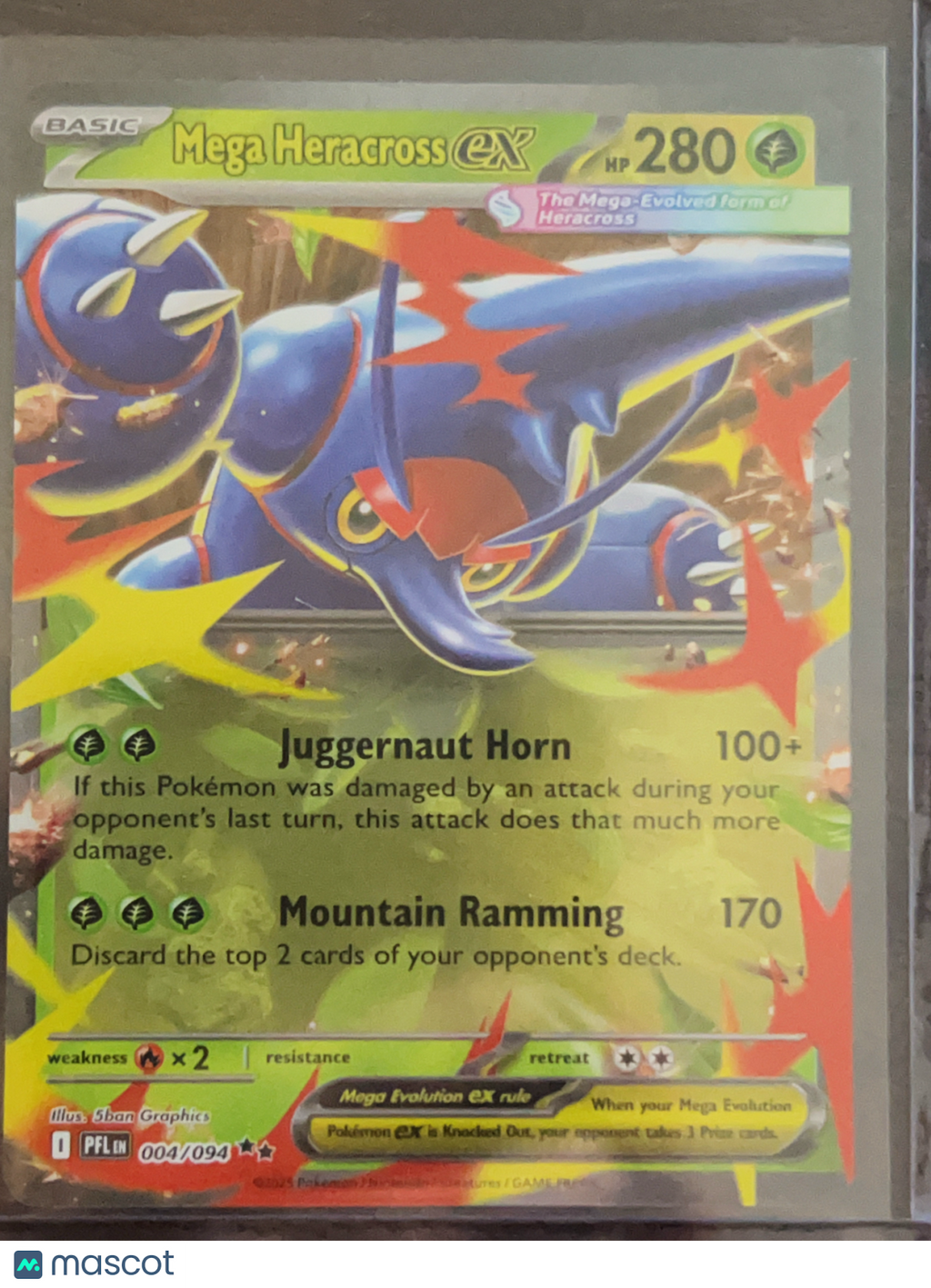 2025 Mega Evolution – Phantasmal Flames Mega Heracross EX #4/94