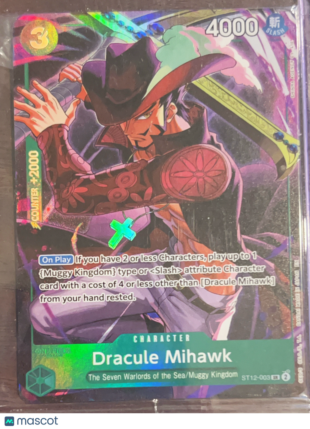 2024 Illustration Box V4 Dracule Mihawk Sealed #ST12-003 SR