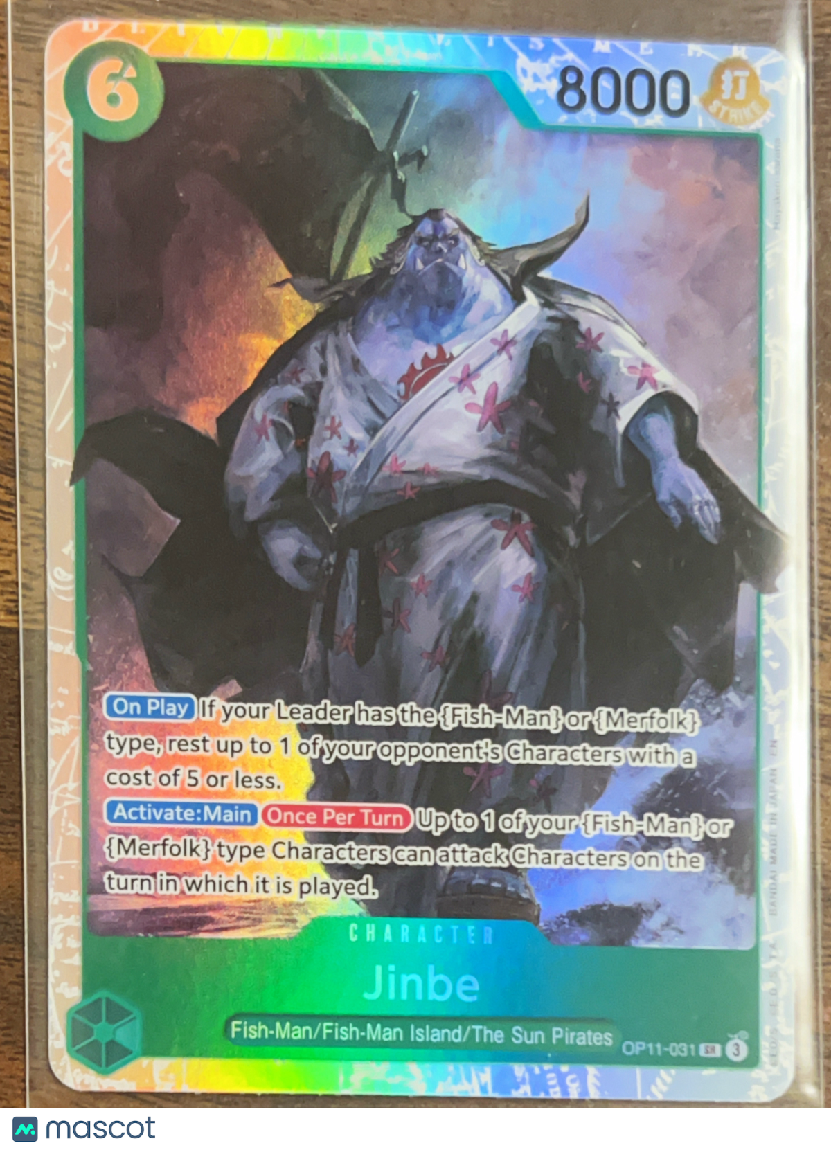 A Fist of Divine Speed Jinbe #OP11-031 SR