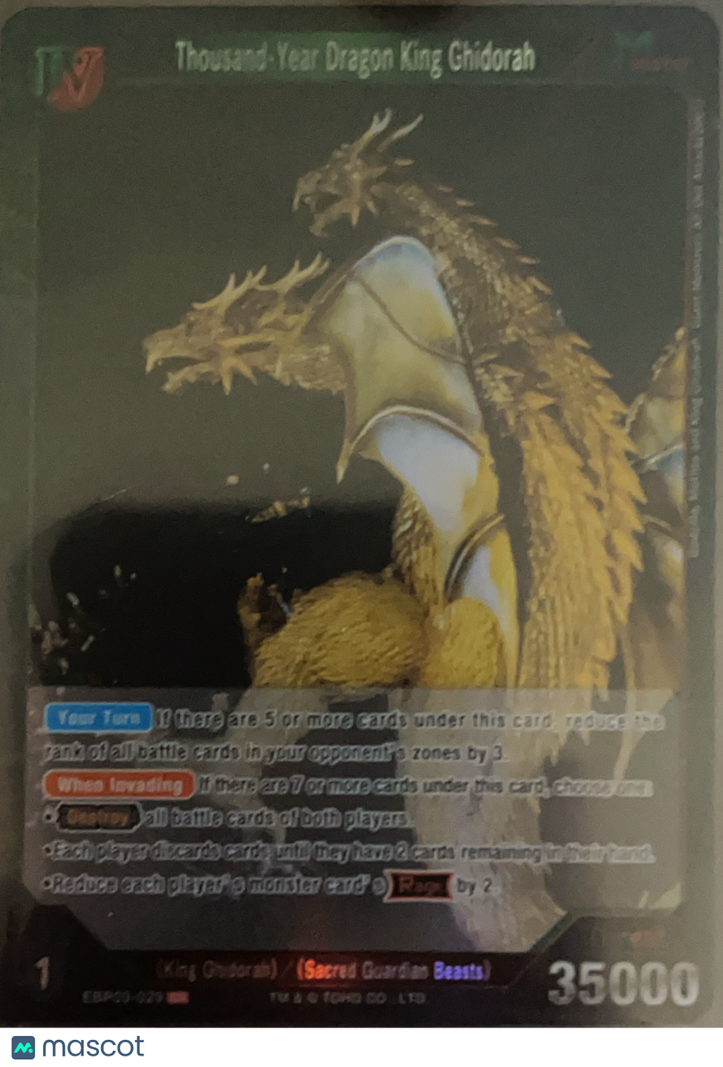 Godzilla Resonance of Rivals Thousand-Year Dragon King Ghidorah #EBP03-029 SR